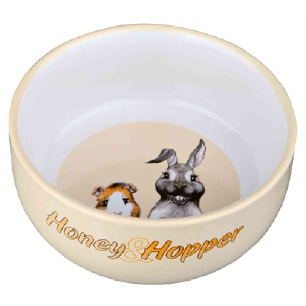 Trixie voerbak honey & hopper keramiek assorti