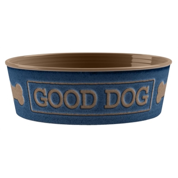 Tarhong voerbak good dog melamine indigo blauw