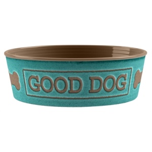 Tarhong voerbak good dog melamine turquoise