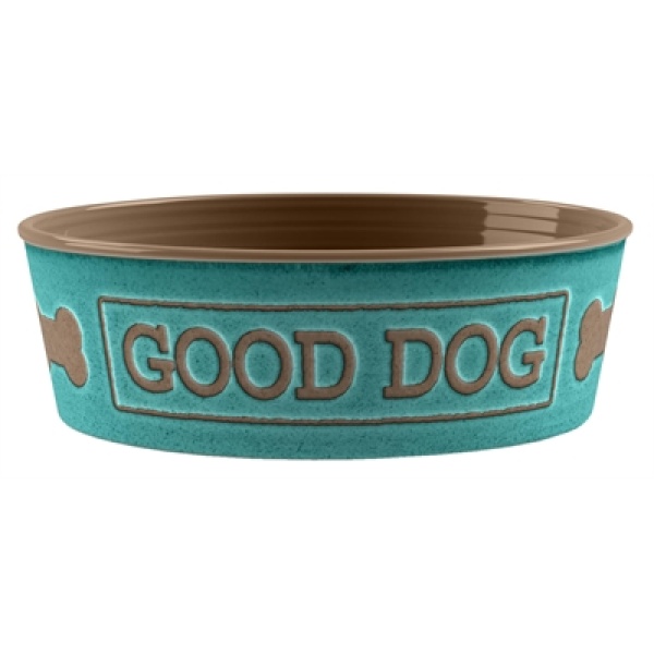 Tarhong voerbak good dog melamine turquoise