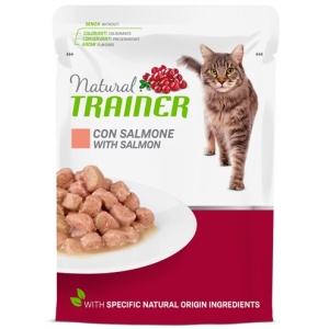 Natural trainer cat adult salmon pouch