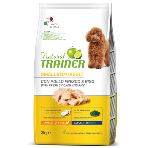 Natural trainer dog adult mini chicken / rice