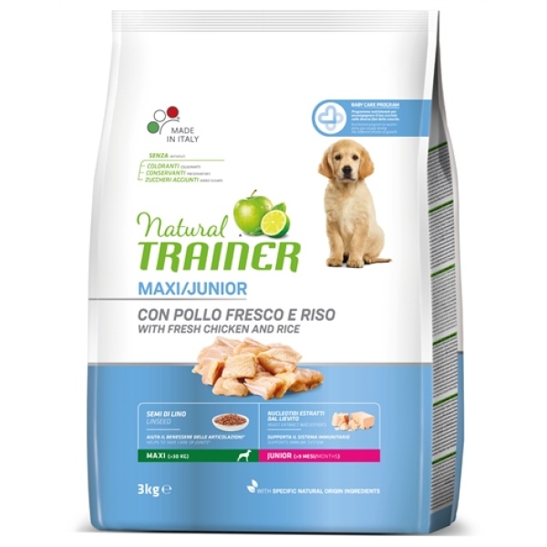 Natural trainer dog junior maxi chicken