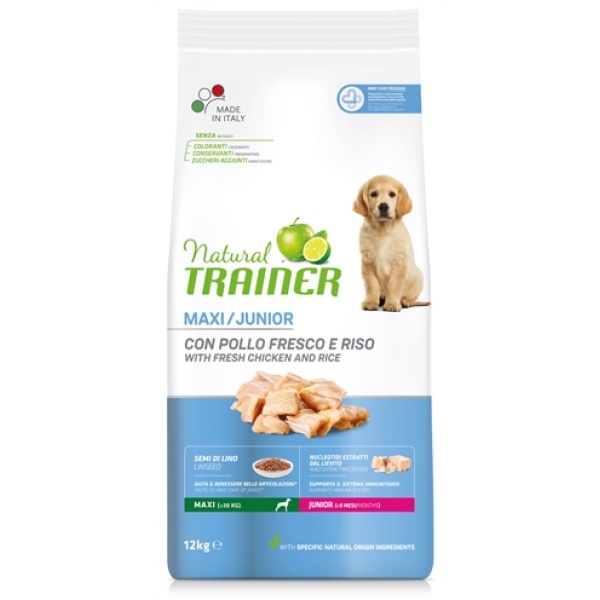 Natural trainer dog junior maxi chicken