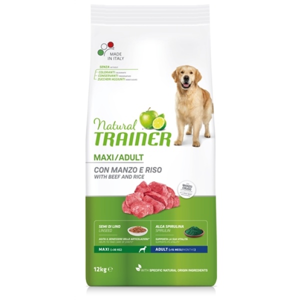 Natural trainer dog adult maxi beef / rice