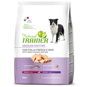 Natural trainer dog senior medium chicken