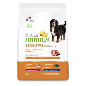 Natural trainer dog adult medium / maxi sensitive duck