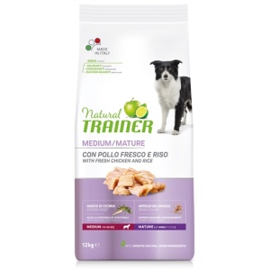 Natural trainer dog senior medium chicken