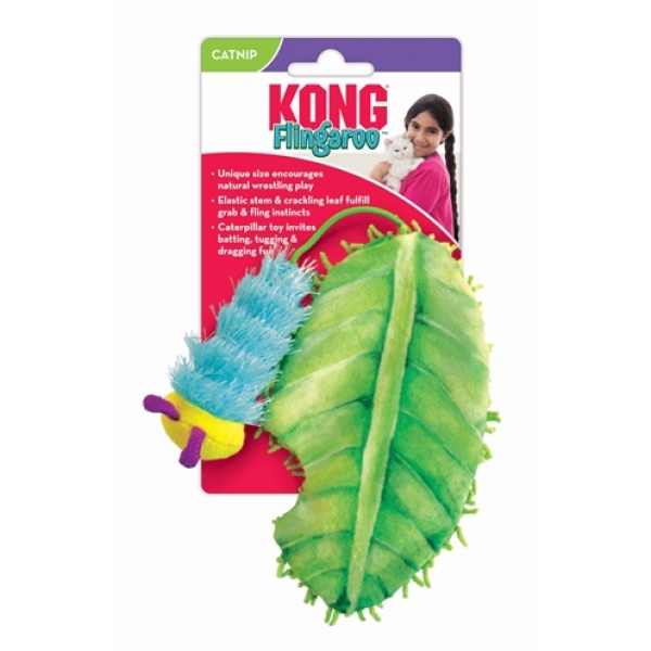 Kong flingaroorups met blad met catnip