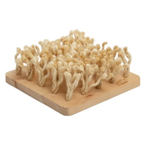 Bunny nature snuffleboard hout met sisal