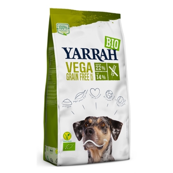 Yarrah dog biologische brokken vega ultra sensitive tarwevrij