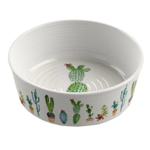 Tarhong voerbak hond cactus print 1 melamine