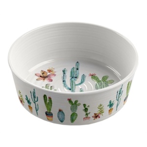 Tarhong voerbak hond cactus print 2 melamine