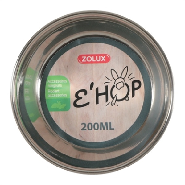 Zolux ehop voerbak inox rvs groen