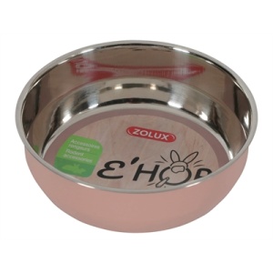 Zolux ehop voerbak inox rvs roze