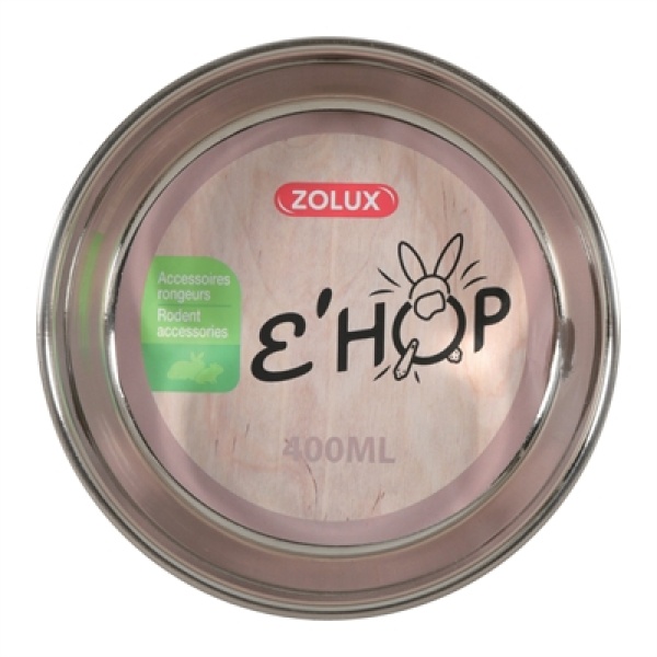 Zolux ehop voerbak inox rvs roze