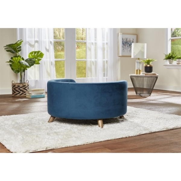 Enchanted hondenmand / sofa rosie peacock blauw