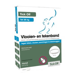 Tick off tekenband kleine tot middelgrote hond