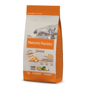 Natures variety selected kitten free range chicken