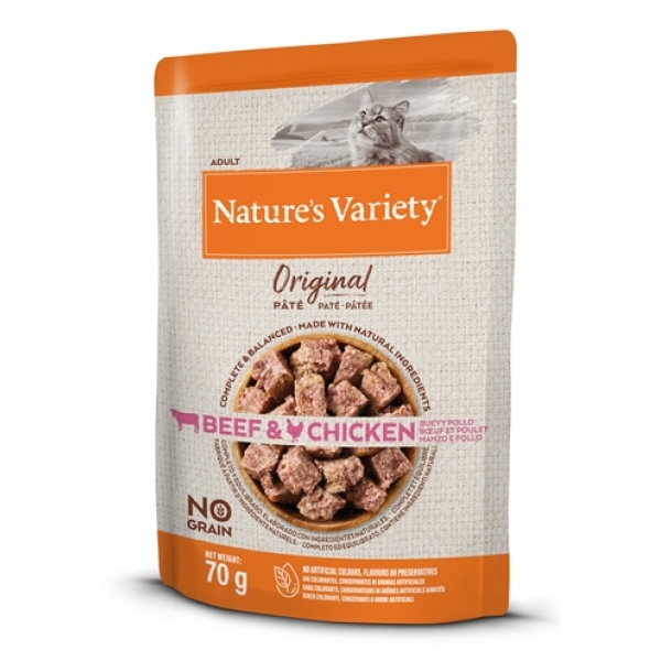 Natures variety original pouch beef / chicken