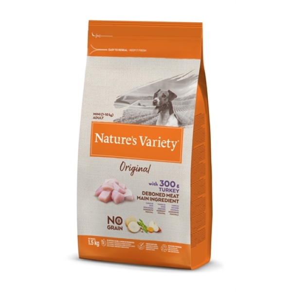 Natures variety original adult mini turkey no grain