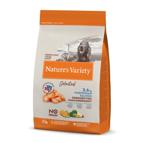 Natures variety selected adult medium norwegian salmon