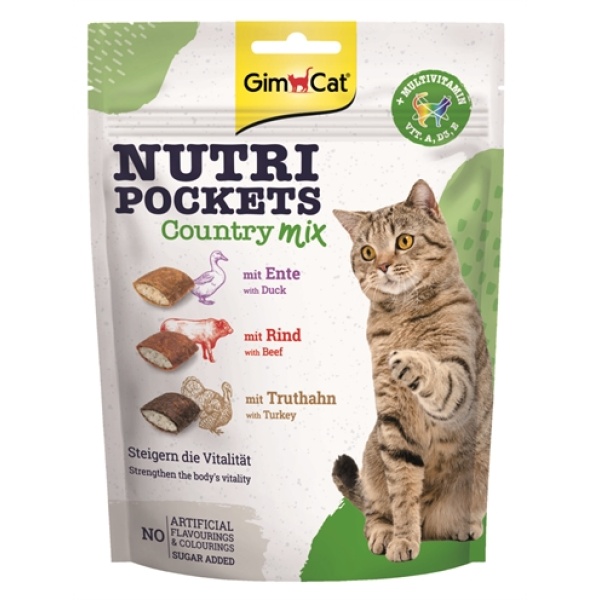 Gimcat nutri pockets country mix