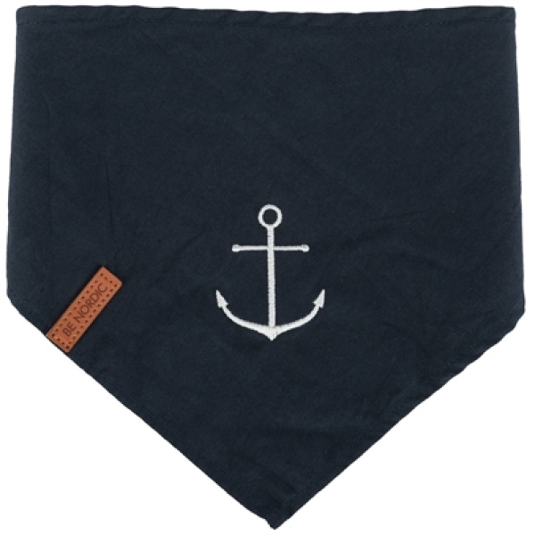 Trixie bandana be nordic anker blauw