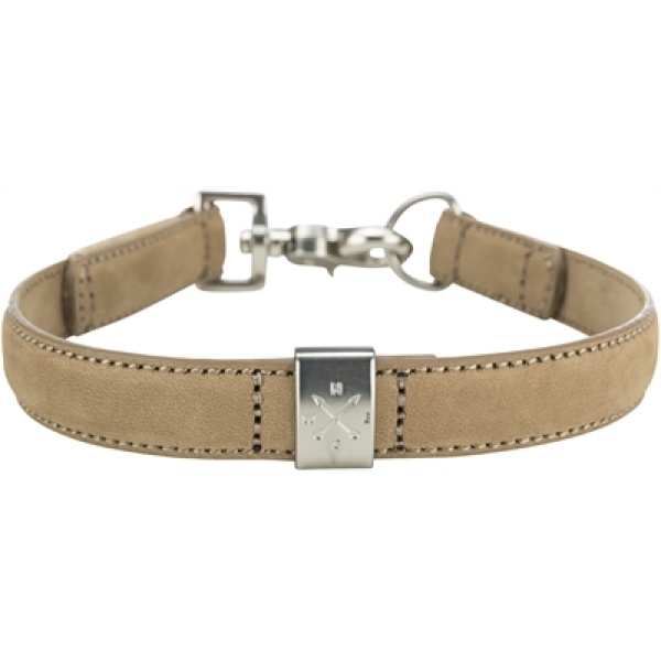 Trixie halsband hond be nordic leer zand beige