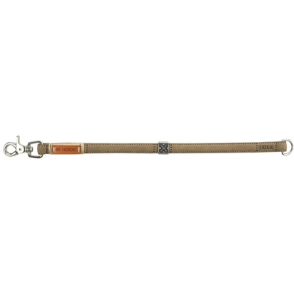 Trixie halsband hond be nordic leer zand beige