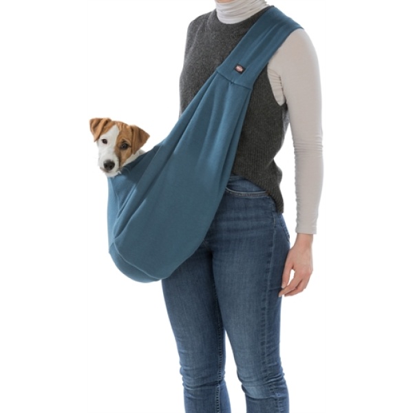 Trixie draagtas buikdrager sling blauw / grijs