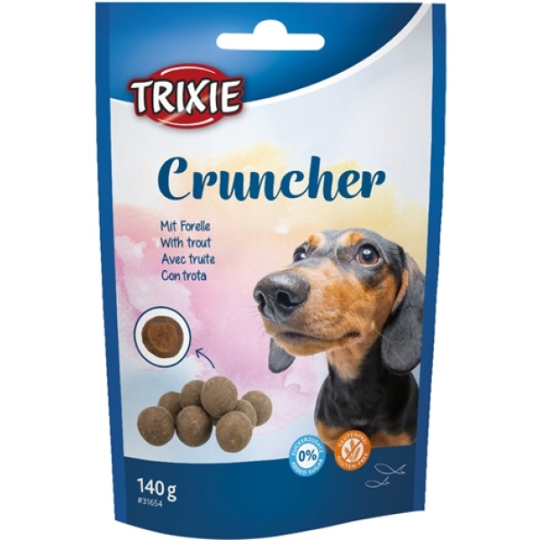 Trixie cruncher met forel