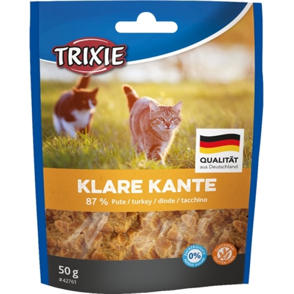 Trixie klare kante kattensnack met kalkoen