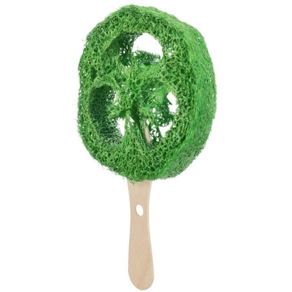 Trixie loofah lolly op houten stokje assorti