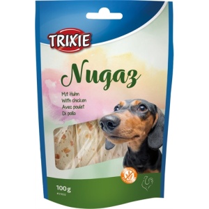 Trixie nugaz noga hondensnack runderhuid met kip