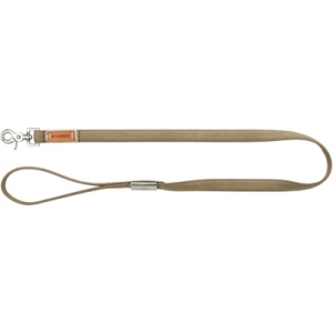 Trixie be nordic hondenriem leer zand beige