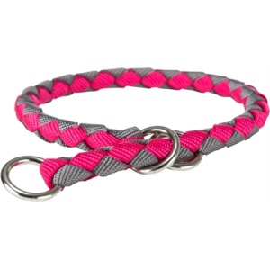 Trixie halsband hond cavo half-slip fuchsia / grafiet grijs