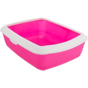 Trixie kattenbak classic roze / wit