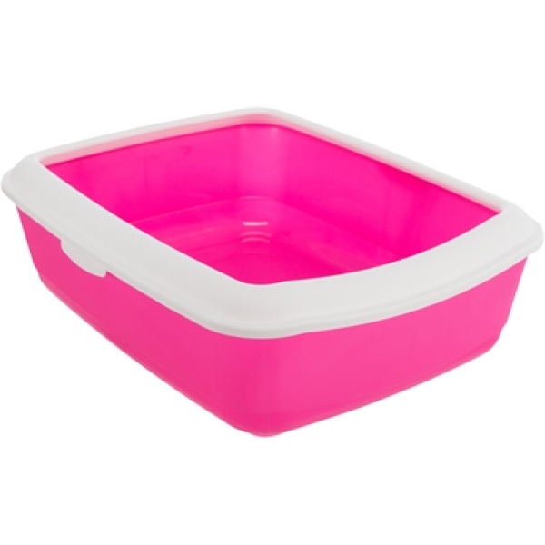 Trixie kattenbak classic roze / wit