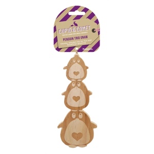 Rosewood pinguin trio knaagspeelgoed