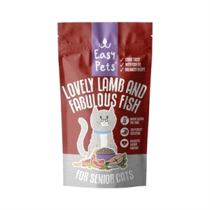 Easypets lovely lamb & fabulous fish senior kattenvoer