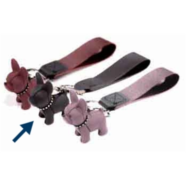 Croci sleutelhanger bulldog zwart