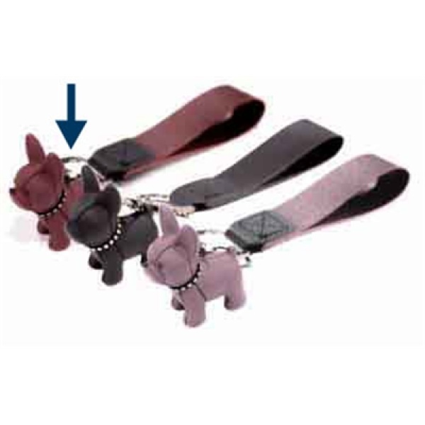 Croci sleutelhanger bulldog rood