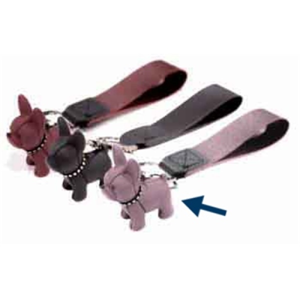 Croci sleutelhanger bulldog roze