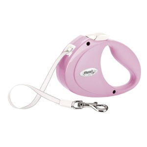 Flexi rollijn puppy tape roze