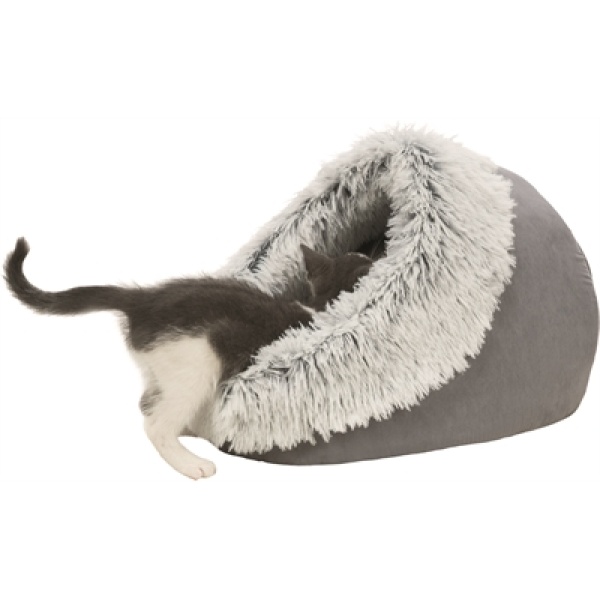 Trixie kattenmand iglo harvey grijs / wit-zwart