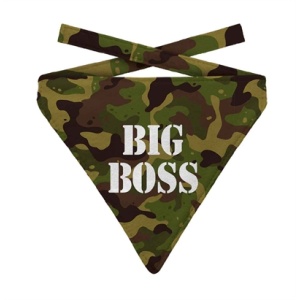 Plenty gifts bandana hond big boss camouflage groen