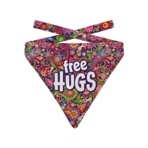 Plenty gifts bandana hond free hugs paisley