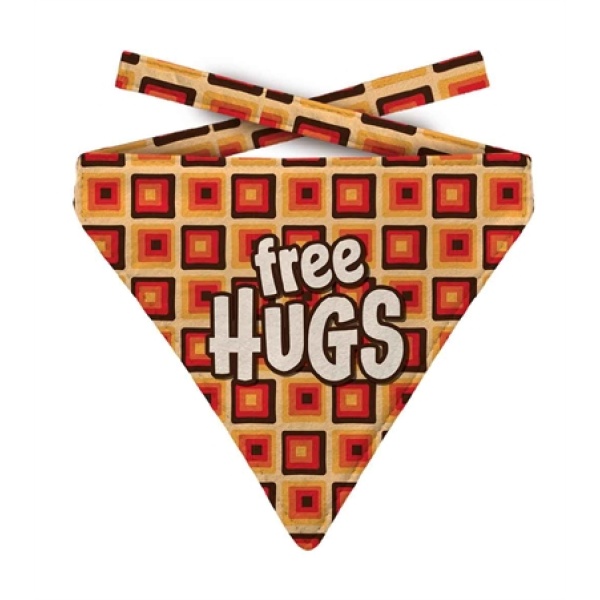 Plenty gifts bandana free hugs retro oranje