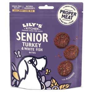 Lily’s kitchen turkey / white fish bites voor senior honden